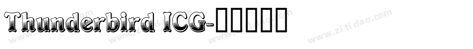 Thunderbird ICG字体转换